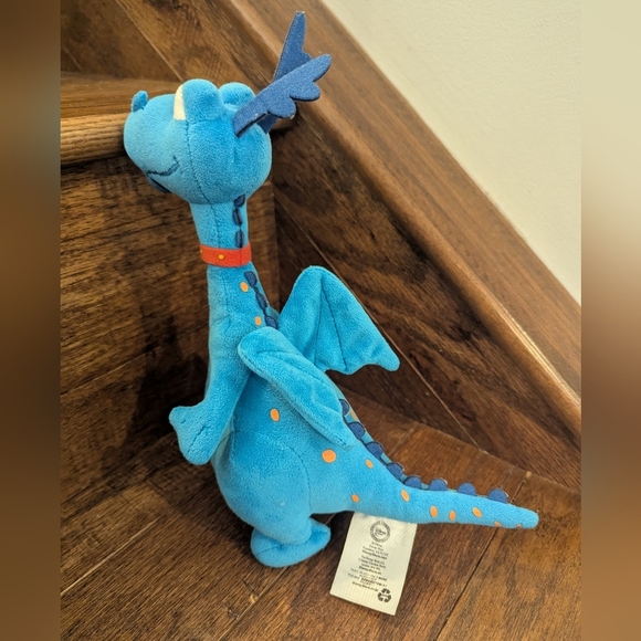 Disney Jr. Doc McStuffins Plush 8 1/2” Stuffy Blue Dragon Disney Store - Picture 3 of 9